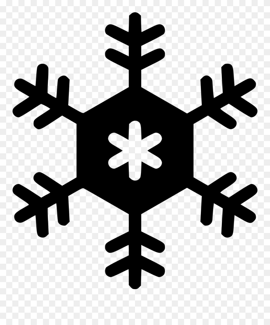 Snowflake Vector Graphics Clip Art Portable Network - Silhouette Christmas Clip Art Black And White - Png Download