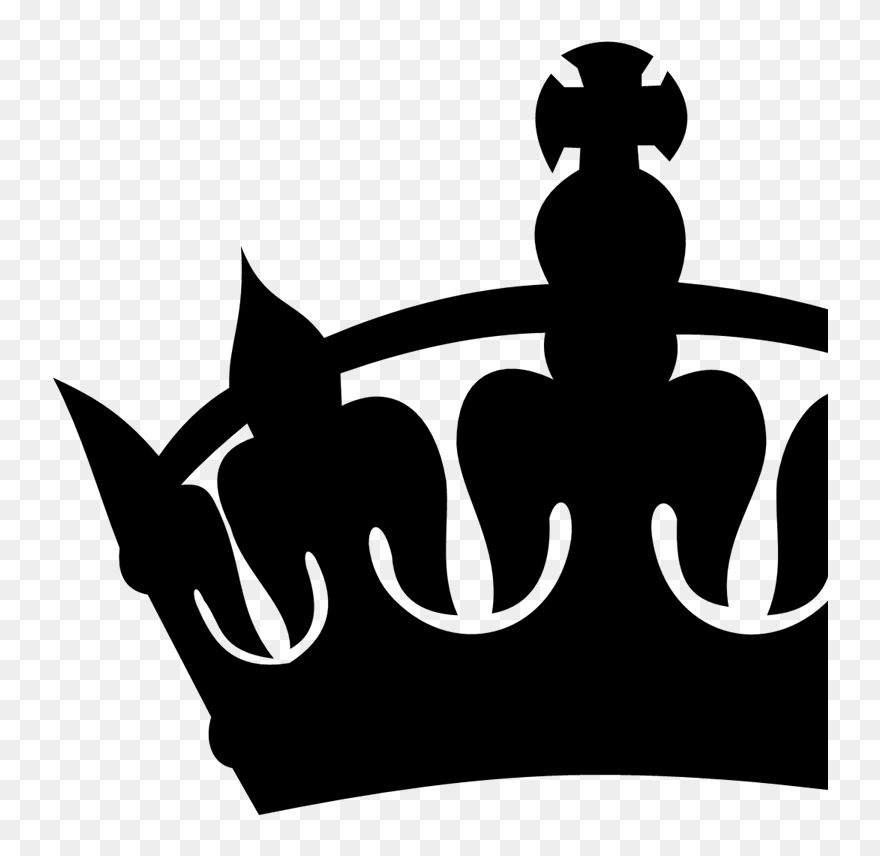 Black Royal Crown Silhouette Clip Art, Icon And Svg - Clipart King Crown Png Transparent Png