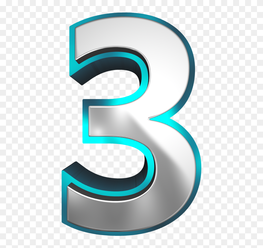 Number Three Png Clipart