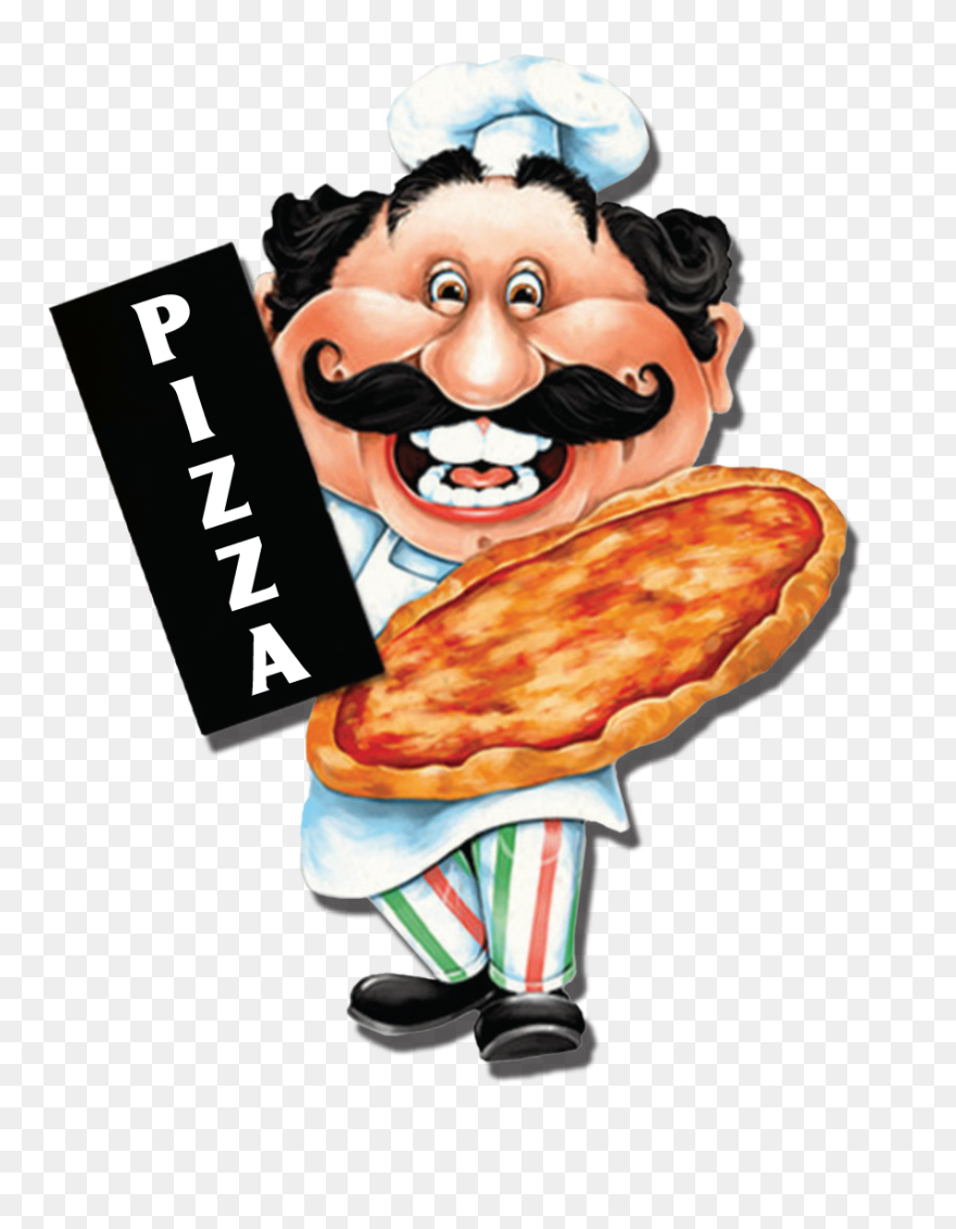 Payless Pizza And Ribs - Italian Pizza Man Cartoon Clipart