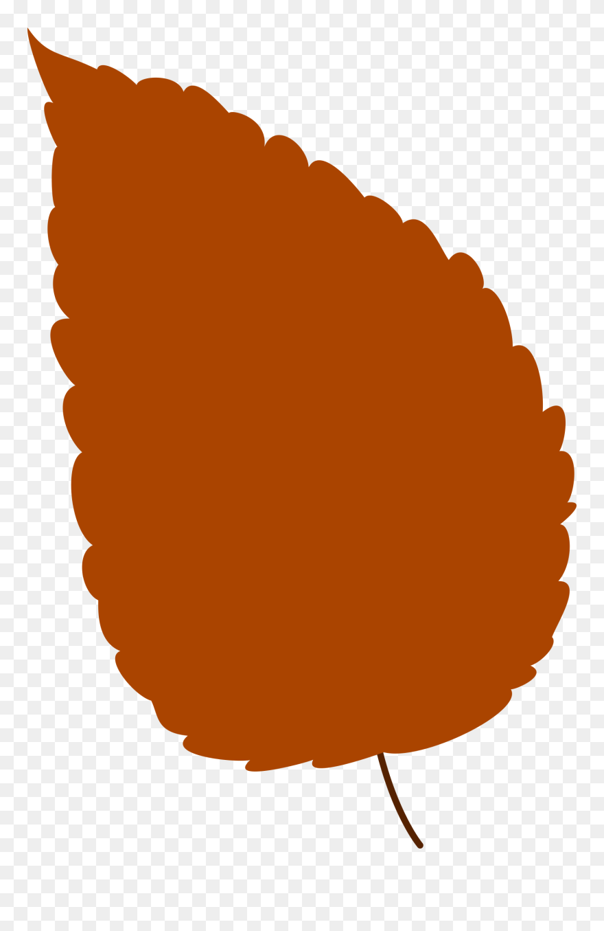 Brown Autumn Leaf Clipart Image - Brown Leaf Clipart - Png Download