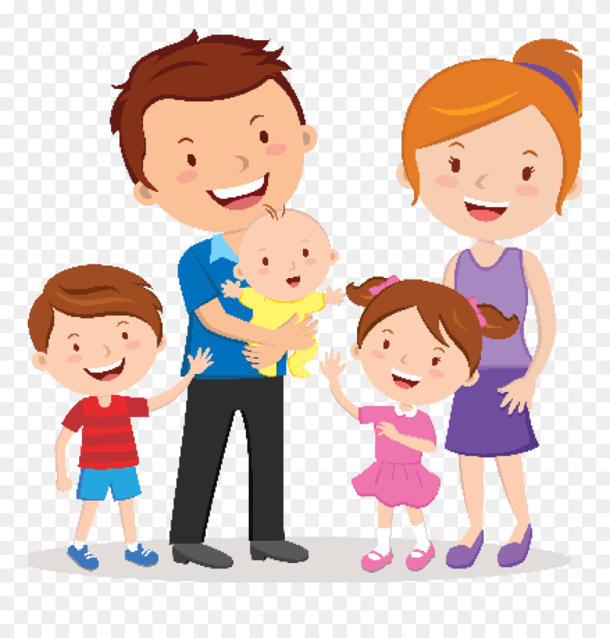 Christmas Family Clipart Download Family Clipart Free - Happy Family Clip Art - Png Download