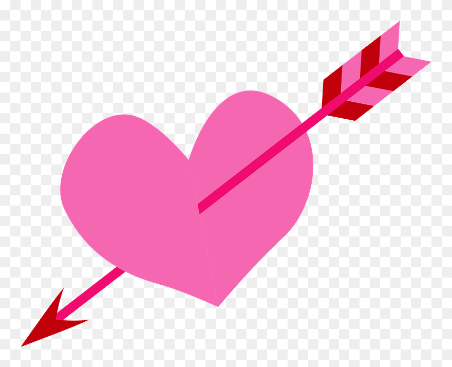 Heart Arrow Clipart - Heart - Png Download