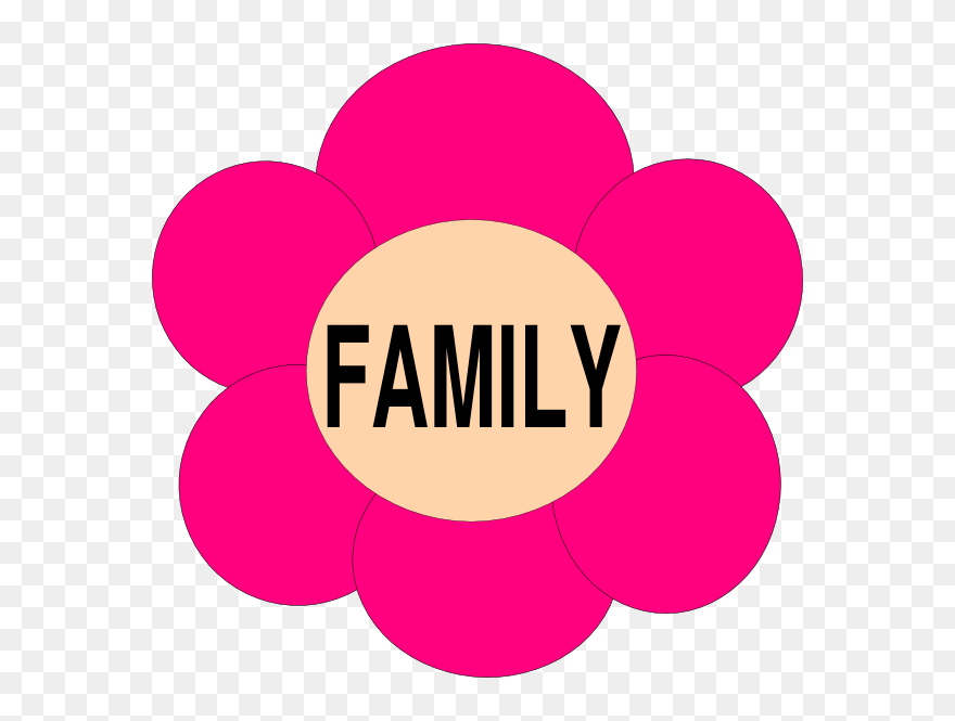 Pink Family Clip Art - Family Clipart Pink - Png Download