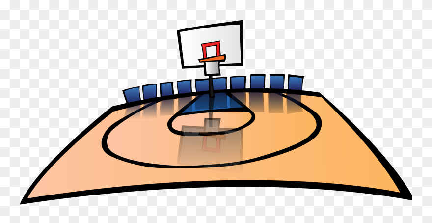 Basketball Floor Cliparts Free Download Clip Art Free - Basket Ball Court Clipart - Png Download