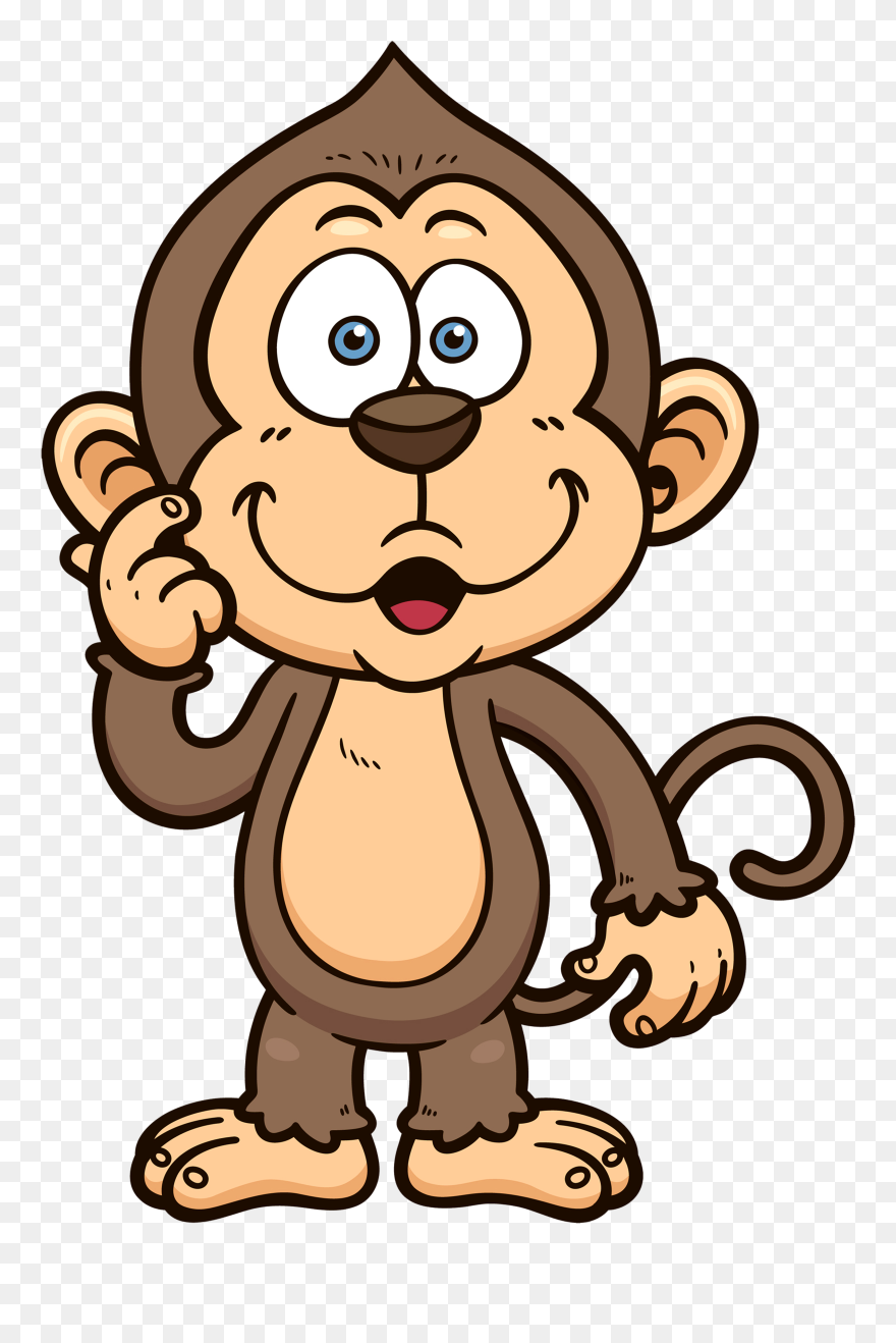Monkey Clipart Transparent Background - Monkey Cartoon Images Png
