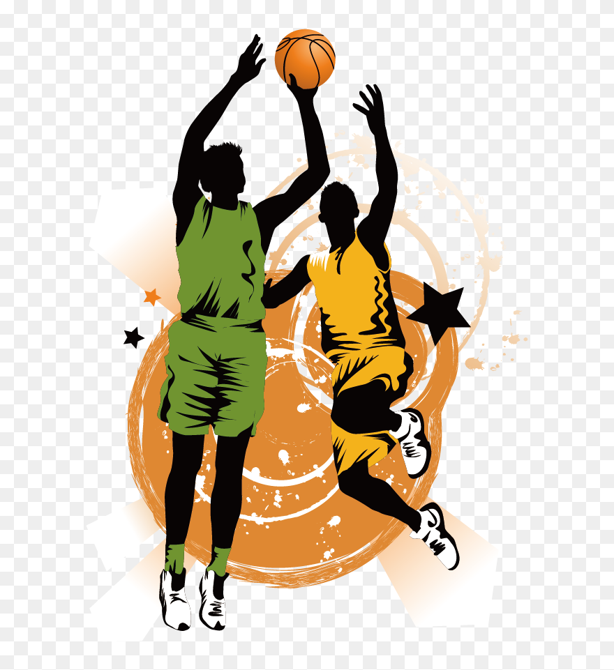 Slam Dunk Clip Png - Clipart Basketball Vector Png Transparent Png