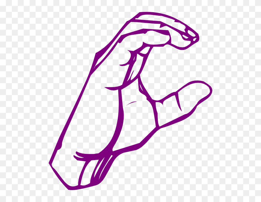 C Sign Language Png Clipart