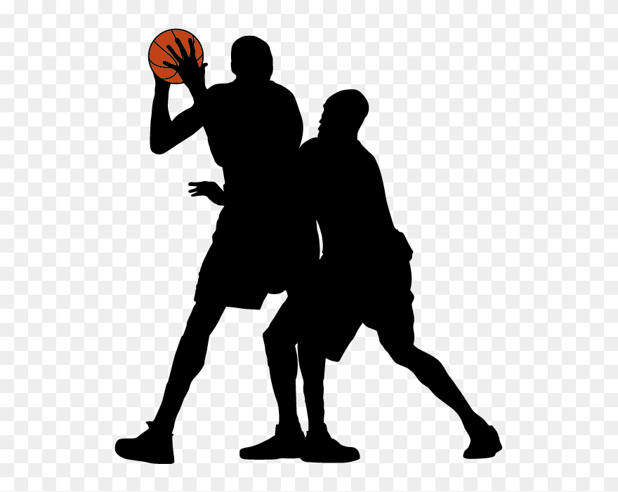 Basketball Silhouette Sport Clip Art - Silhouette Basketball Clip Art - Png Download