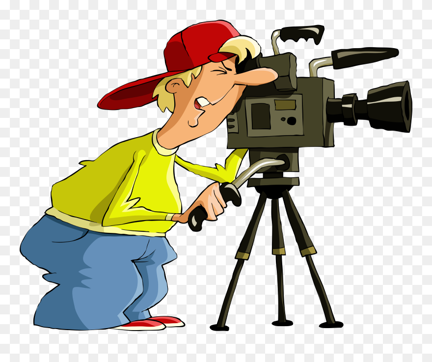 Transparent Careful Clipart - Cameraman Clipart - Png Download