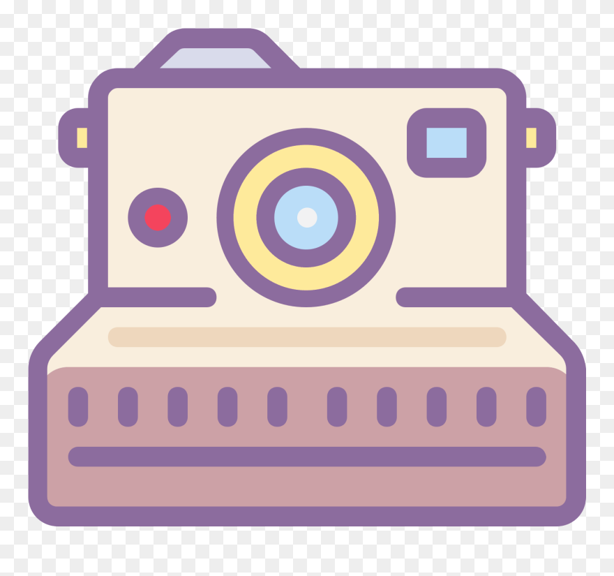 Camera Clipart Polaroid - Polaroid Camera Icon Png Transparent Png