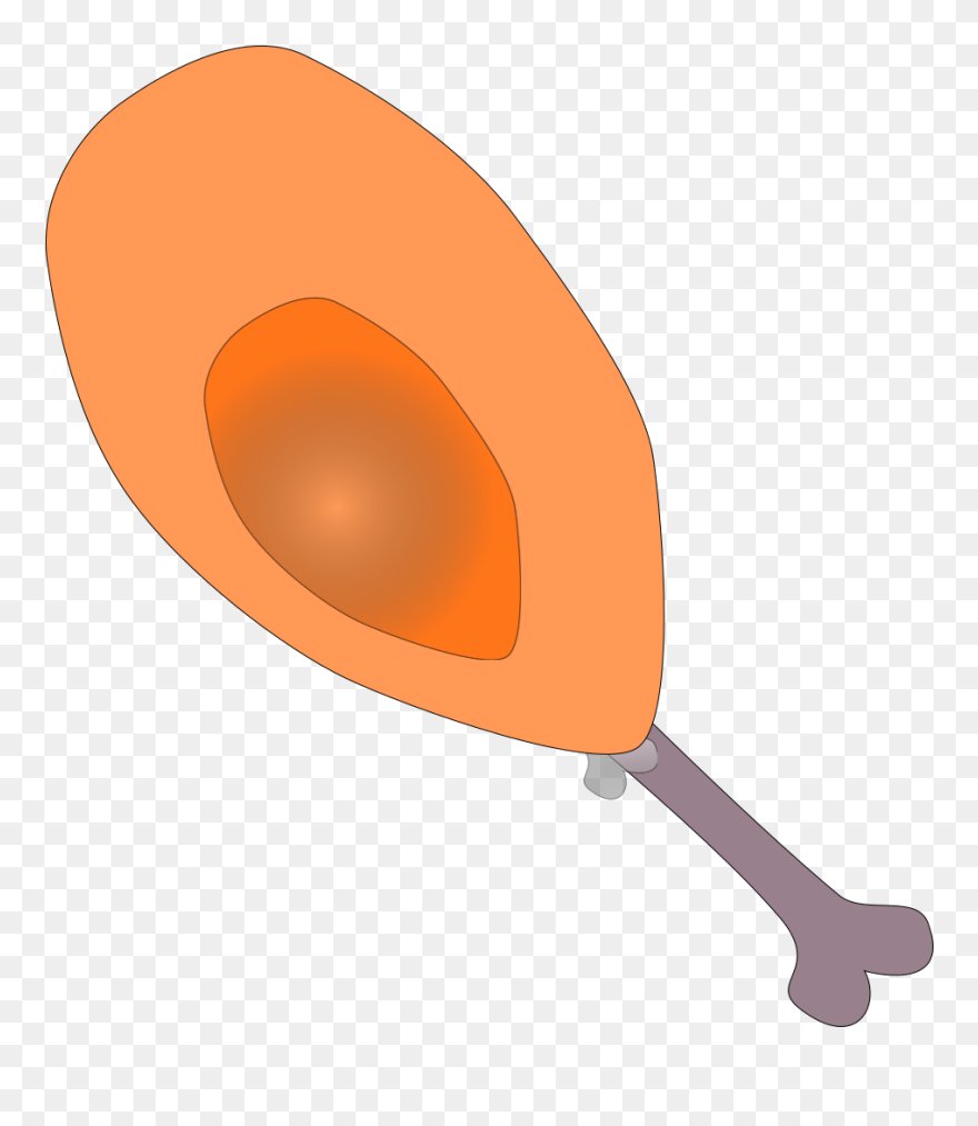 Chicken Drumstick Svg Clip Arts - Transparent Background Chicken Drumstick Clipart - Png Download