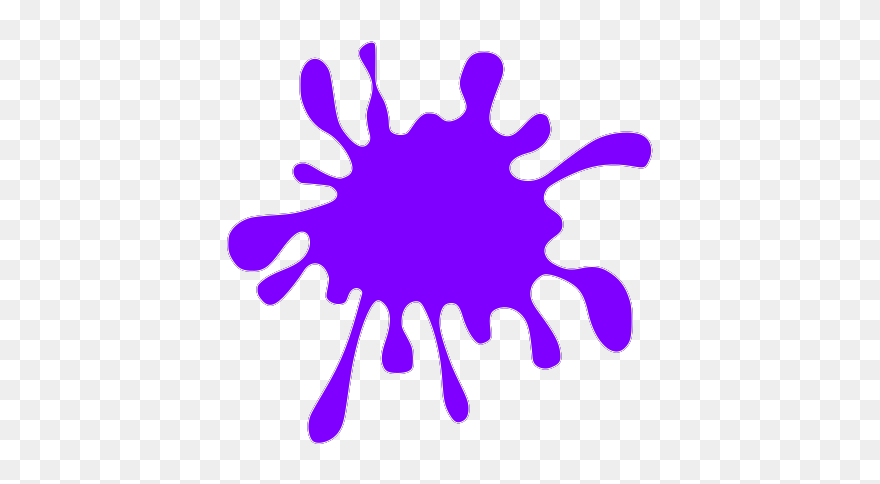 Purple Spotted Frog Svg Clip Arts - Blue Paint Splatter Clipart - Png Download
