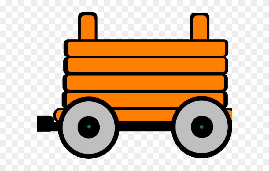 Train Clipart Orange - Train Carriages Clipart - Png Download