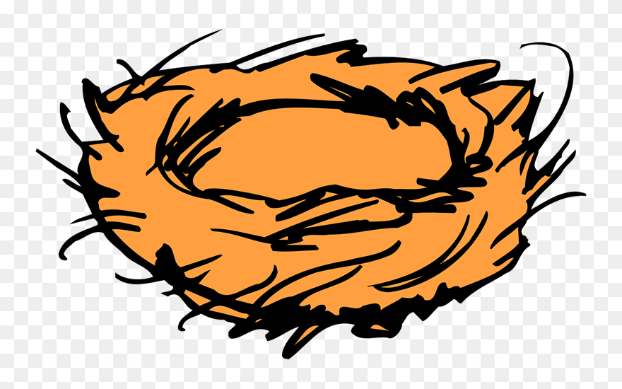 Chicken On Nest Clipart Clip Art Black And White Hen Bird Nest Clip