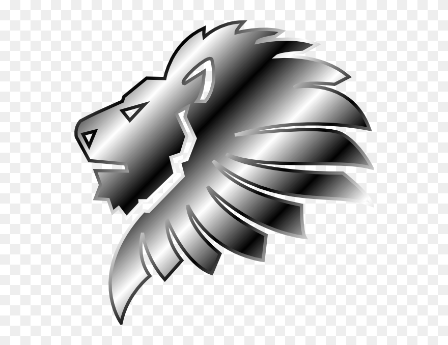 Lion Svg Clip Arts - Silver Lion Clip Art - Png Download