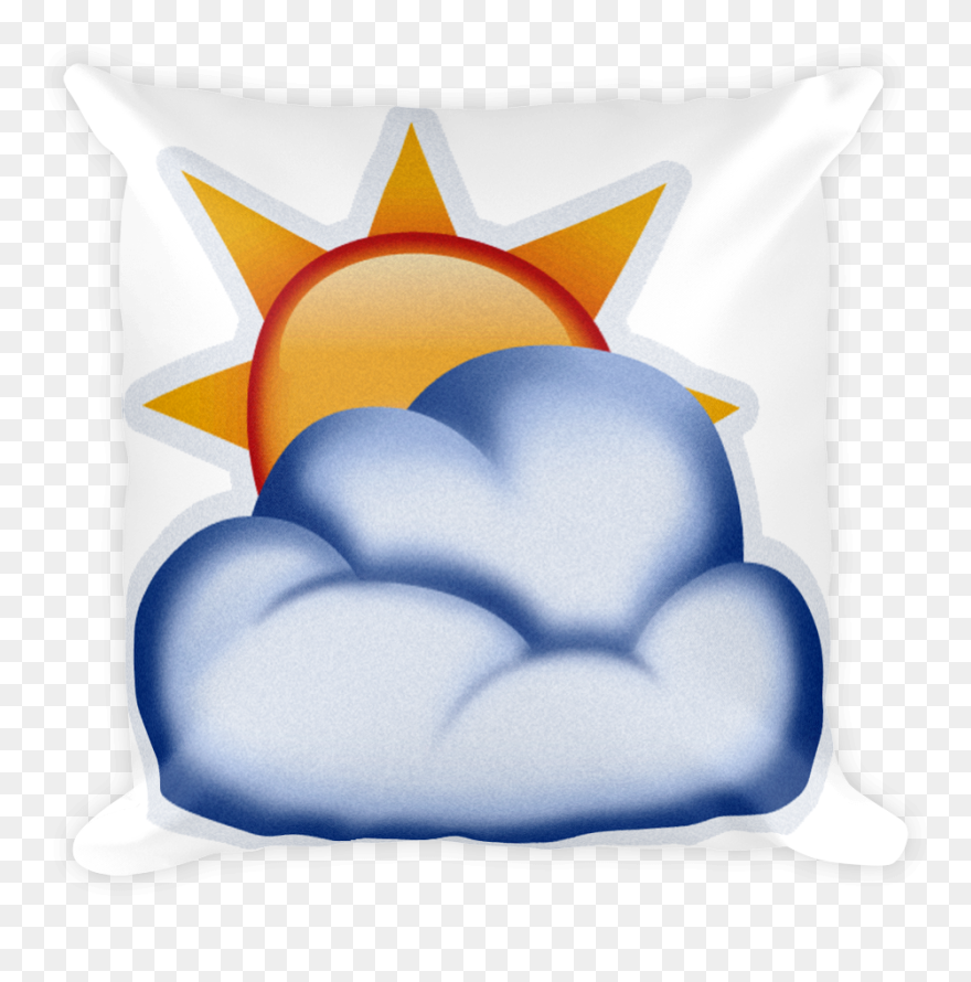 Transparent Pillow Clipart Png - Imagenes De Nublado Emogis