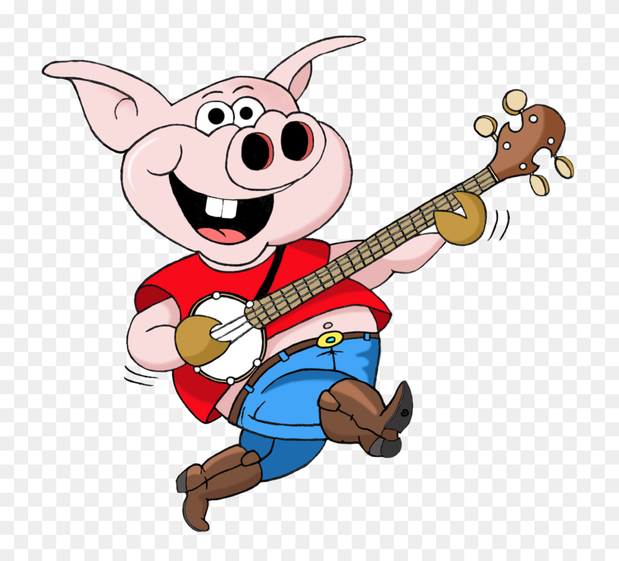 Pig Clipart Musical - Cartoon A Jig - Png Download