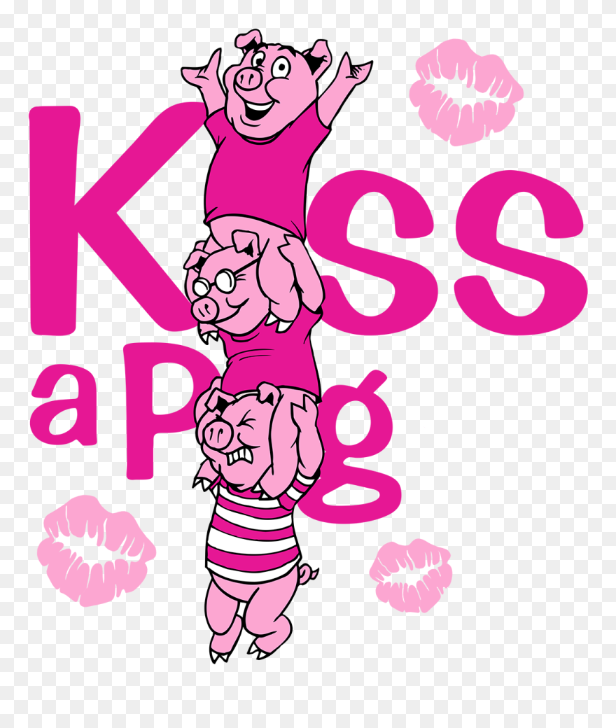 Pig Clipart Race - Cala Boca E Me Beija - Png Download