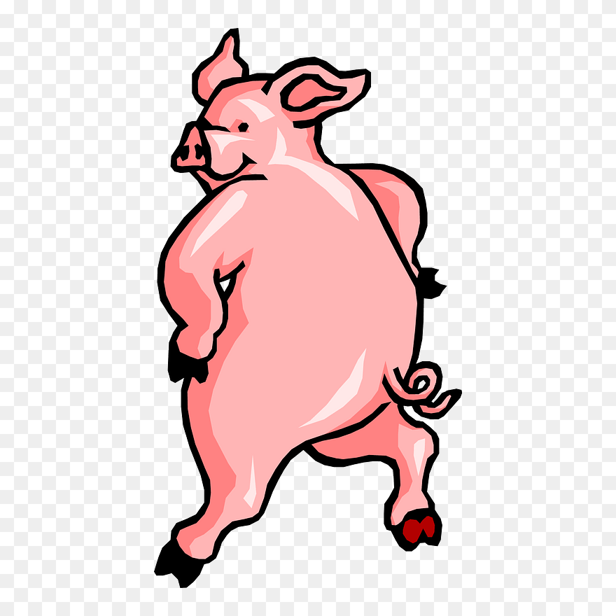Dancing Pig Clipart - Dancing Jig Clipart - Png Download