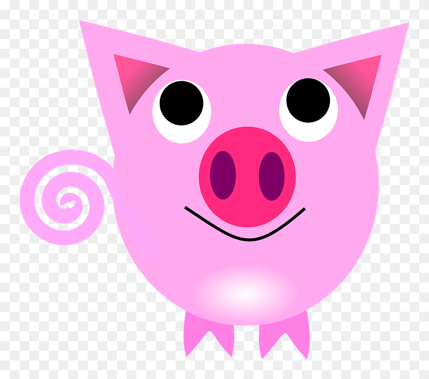 Monkey Facial Expression Nose Pig Clipart - Year Of The Pig Free - Png Download