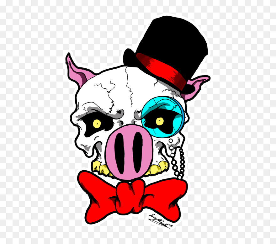 Pig Clipart Skull - Cartoon - Png Download