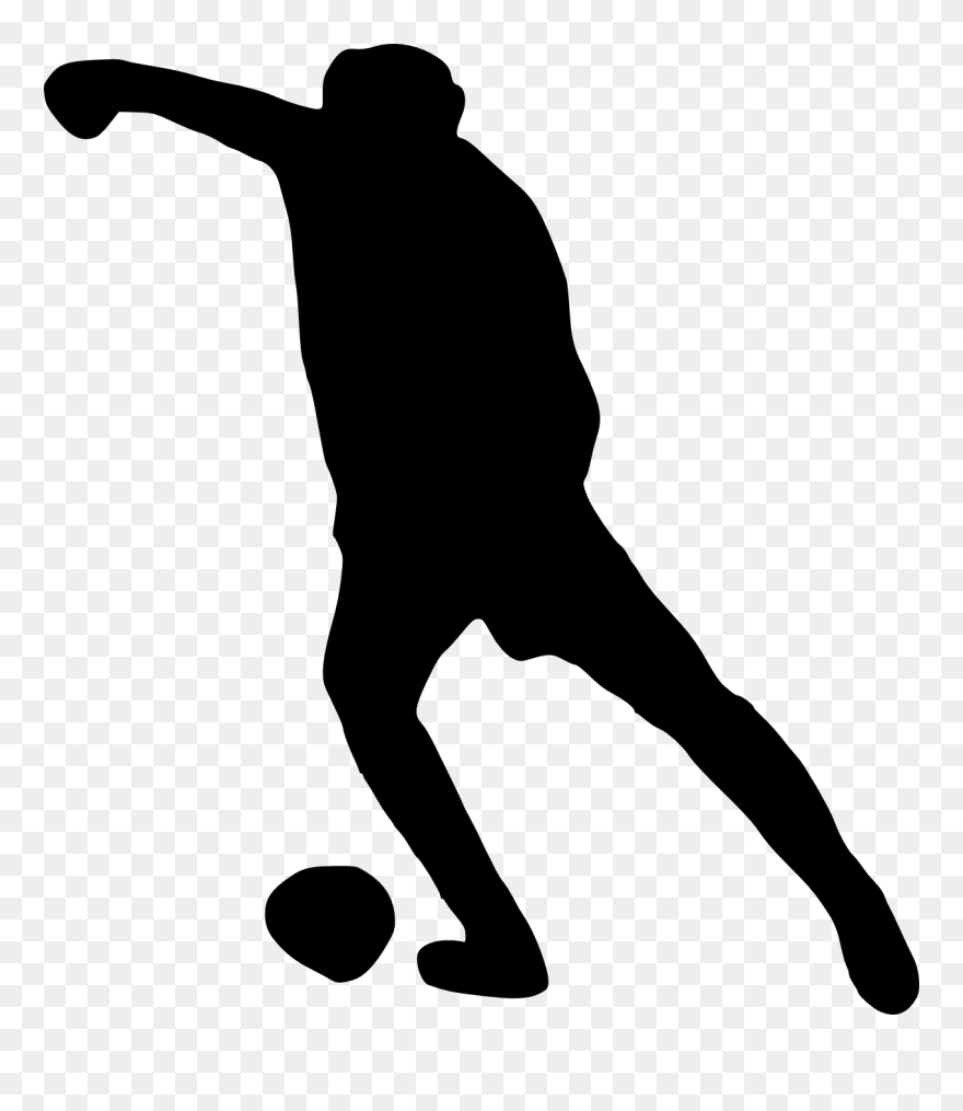 Silhouette Clip Art - Toss A Bocce Ball - Png Download