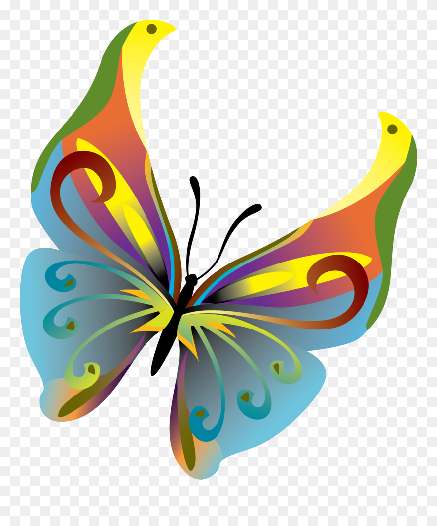 Monarch Butterfly Insect Clip Art - Butterfly Vector - Png Download