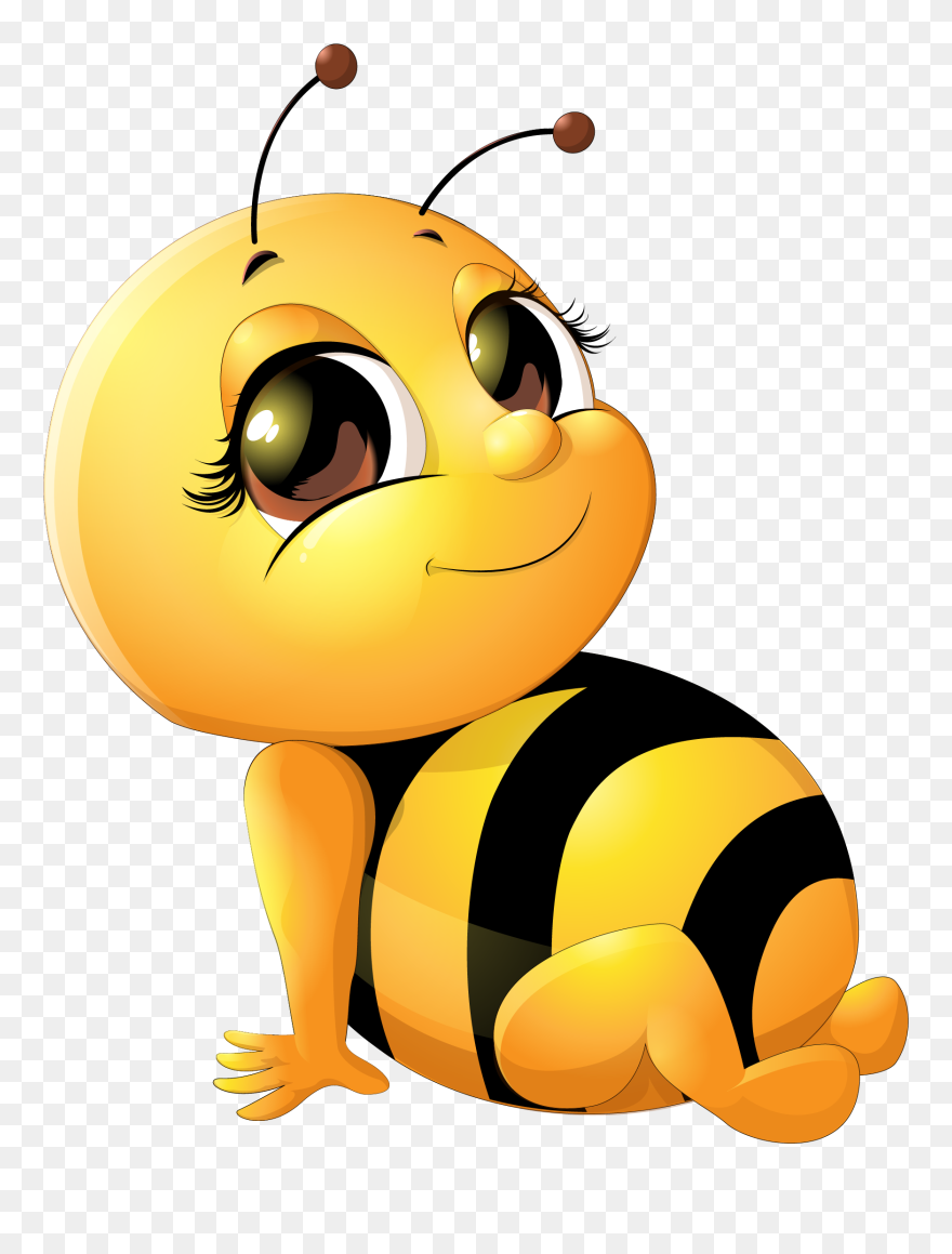 Bee Infant Clip Art - Bee Cartoon - Png Download