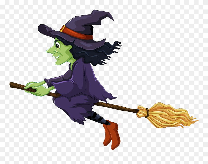 Halloween Witch Clipart - Witch Clipart - Png Download