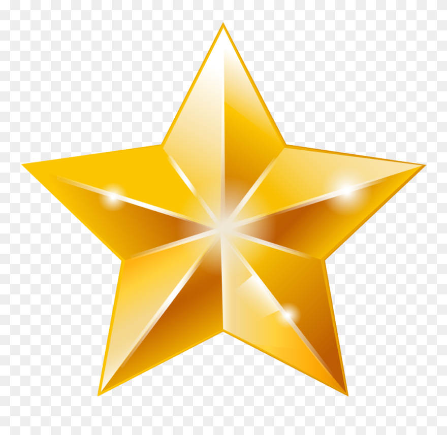 Star Transparent Background Png - Gold Star Png Transparent Clipart