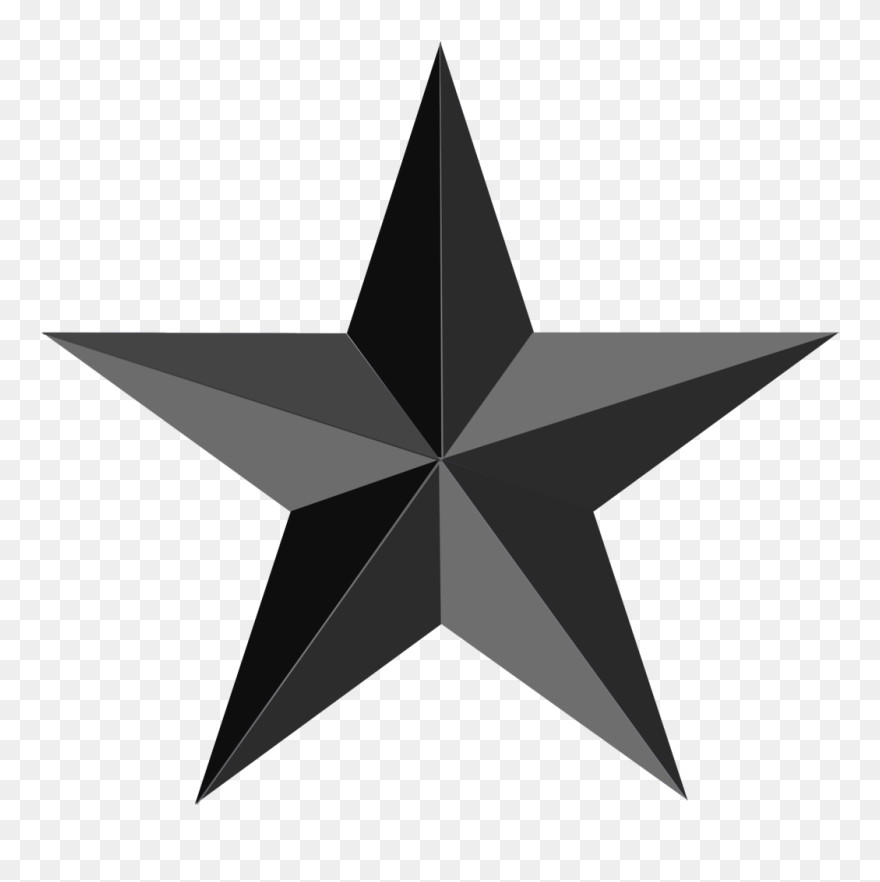 Black Star Png Clipart Clip Art Black And White Library - Black Star Transparent Background