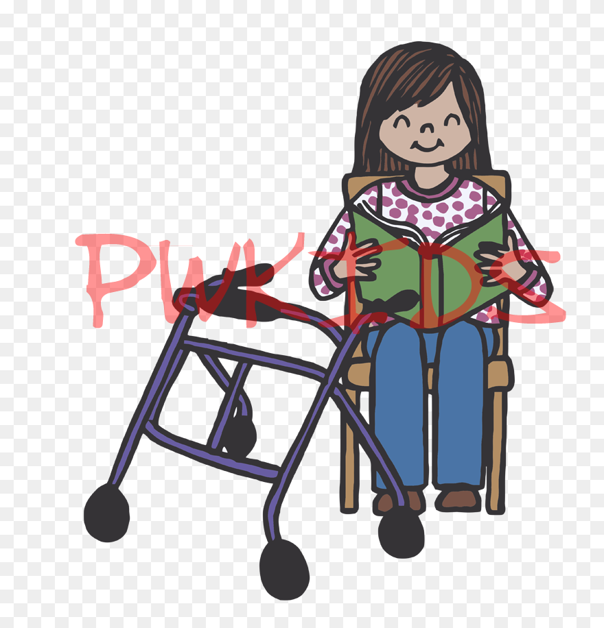 Transparent Walker Clipart - Paralisis Cerebral Infantil Dibujos - Png Download