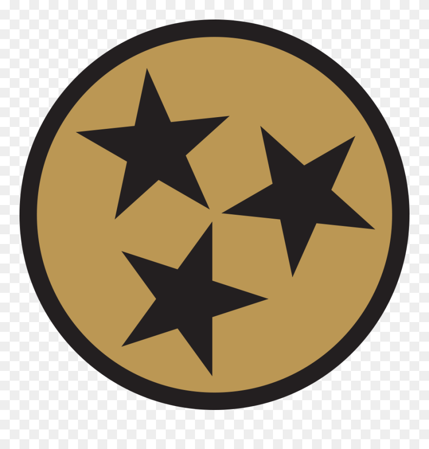 Tri Star Clipart - Vector Tennessee Tri Star - Png Download