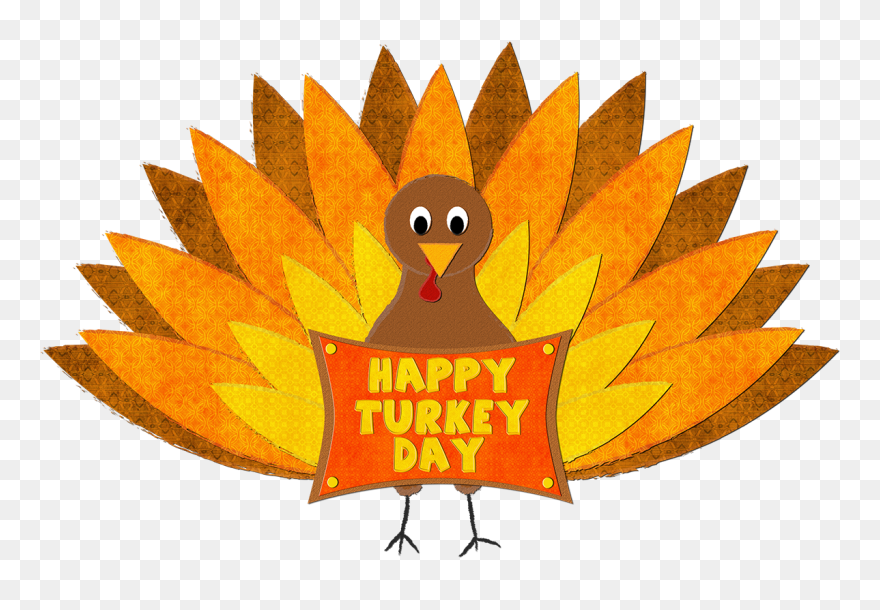 Cute Turkey Clipart - Png Download