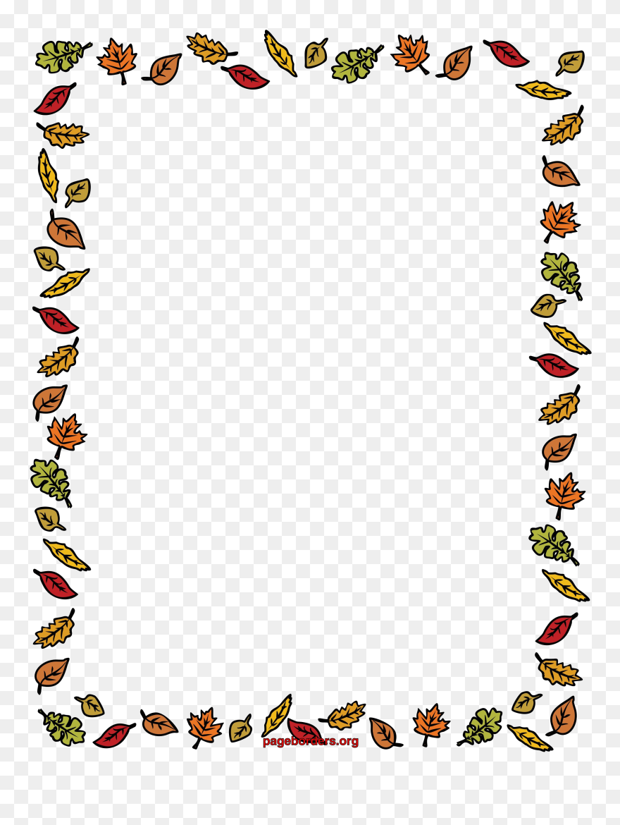 Fall Border Png Clipart - Fall Border Clipart Transparent Png