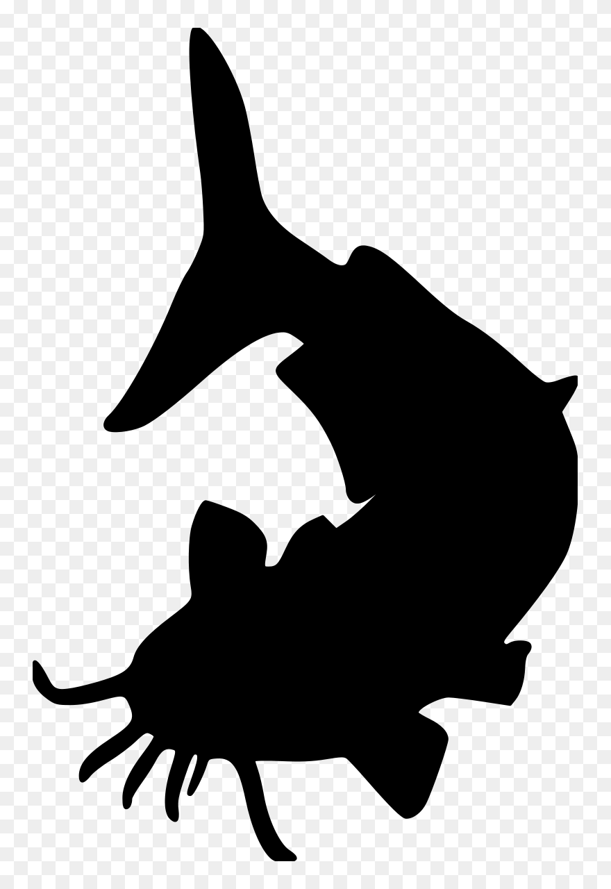 Silhouette Clip Art Portable Network Graphics Catfish - Catfish Png Clipart Transparent Png