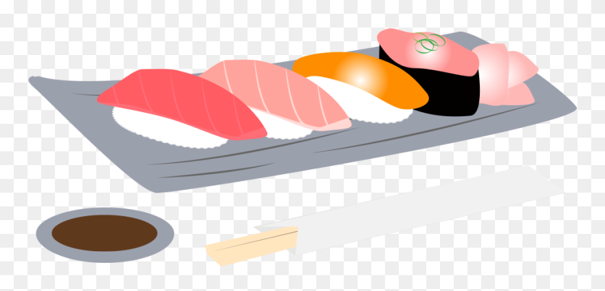 Onlinelabels Clip Art Sushi - Sushi - Png Download