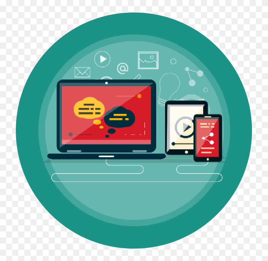 Tech Devices Collage Clipart