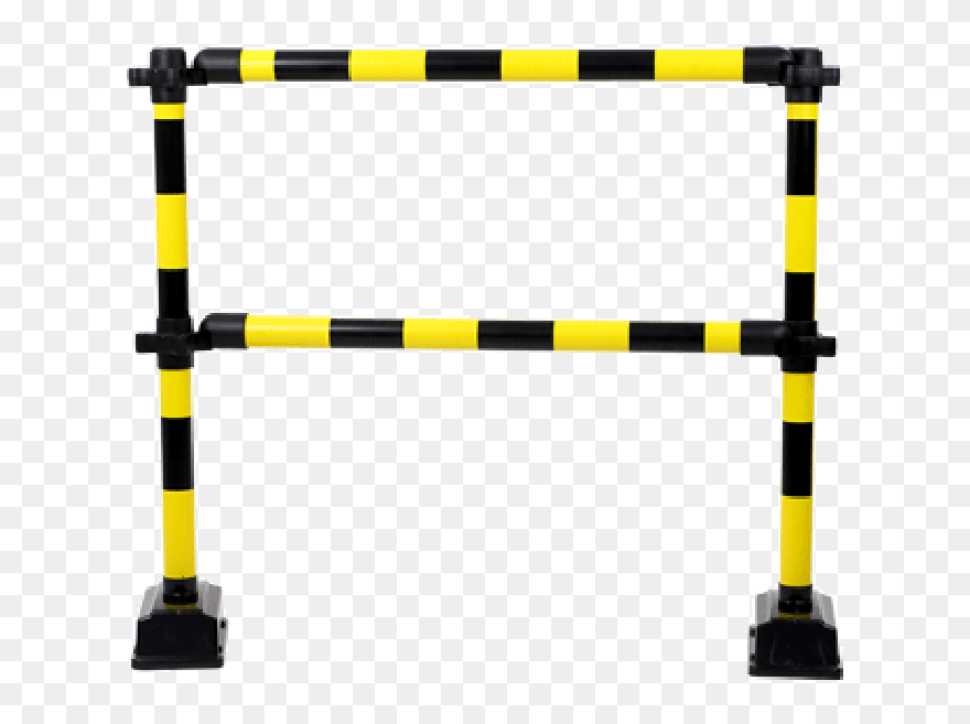 Barrière Express 2 Lisses 1m Jaune/noir - Hurdle Clipart