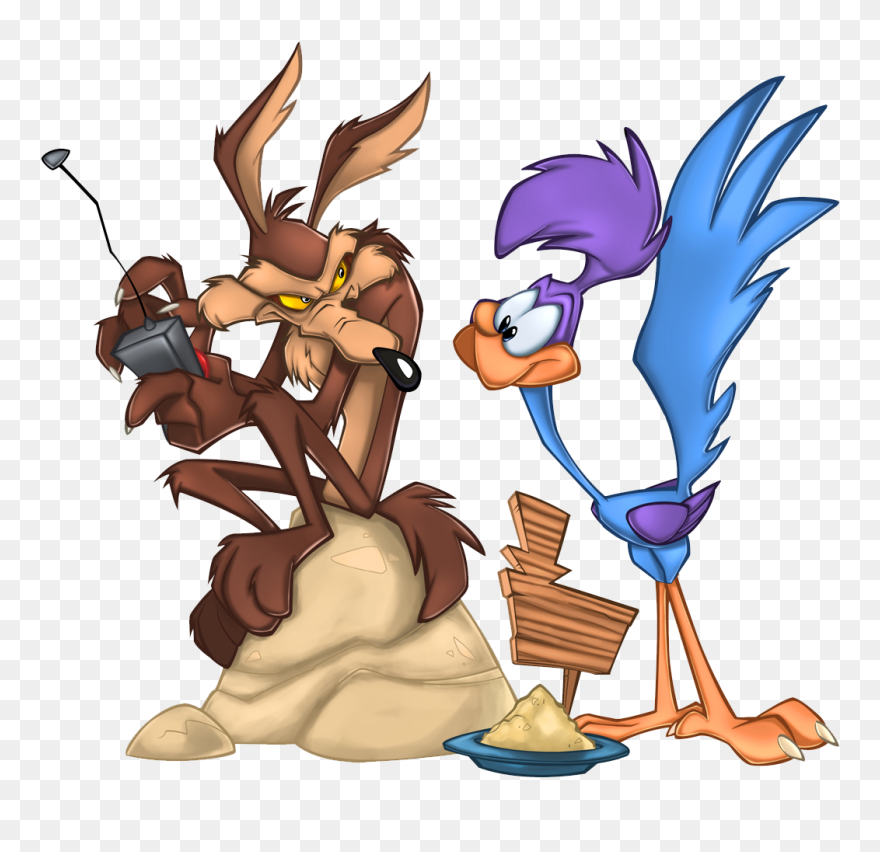 Dibujos El Coyote Y El Correcaminos Clipart