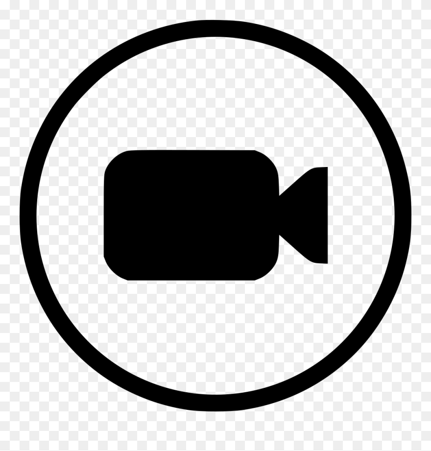 Cam Camera Record Video Film Movie Round Svg Png Icon - Circle Clipart