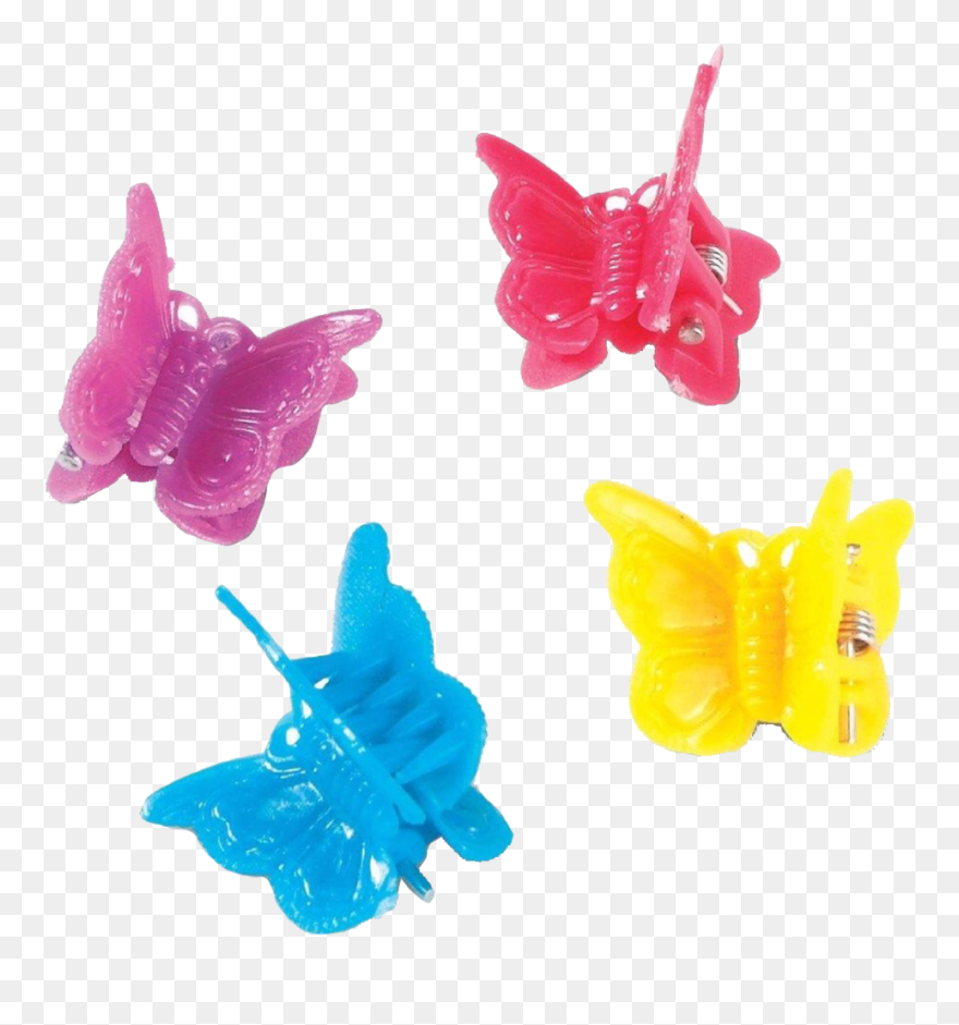 #butterfly #hairclips #hair #90s #90sgirk #90sbaby - Butterfly Clips Png Transparent Png
