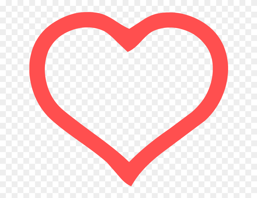 Heart Outline Decal Clipart