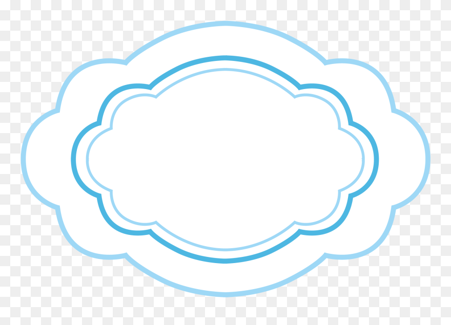 Transparent Vcarve Clipart - Moldura Em Arabesco Azul Png