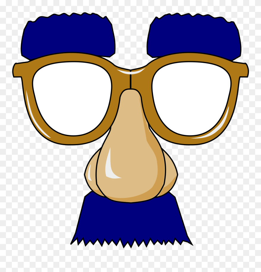 Groucho Glasses Wikipedia - Funny Glasses Clip Art - Png Download