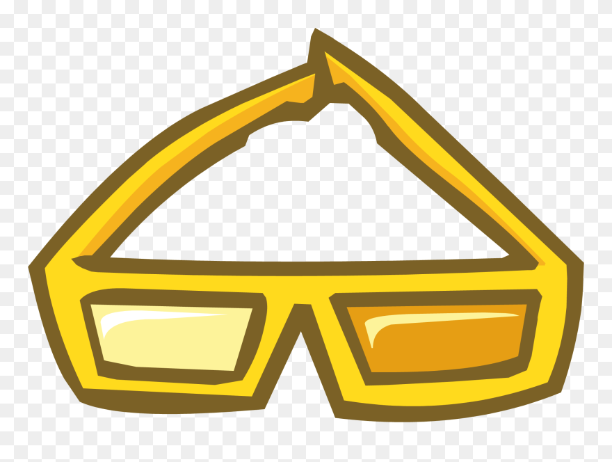 D Glasses Club Penguin - Golden Item Ids Club Penguin Clipart