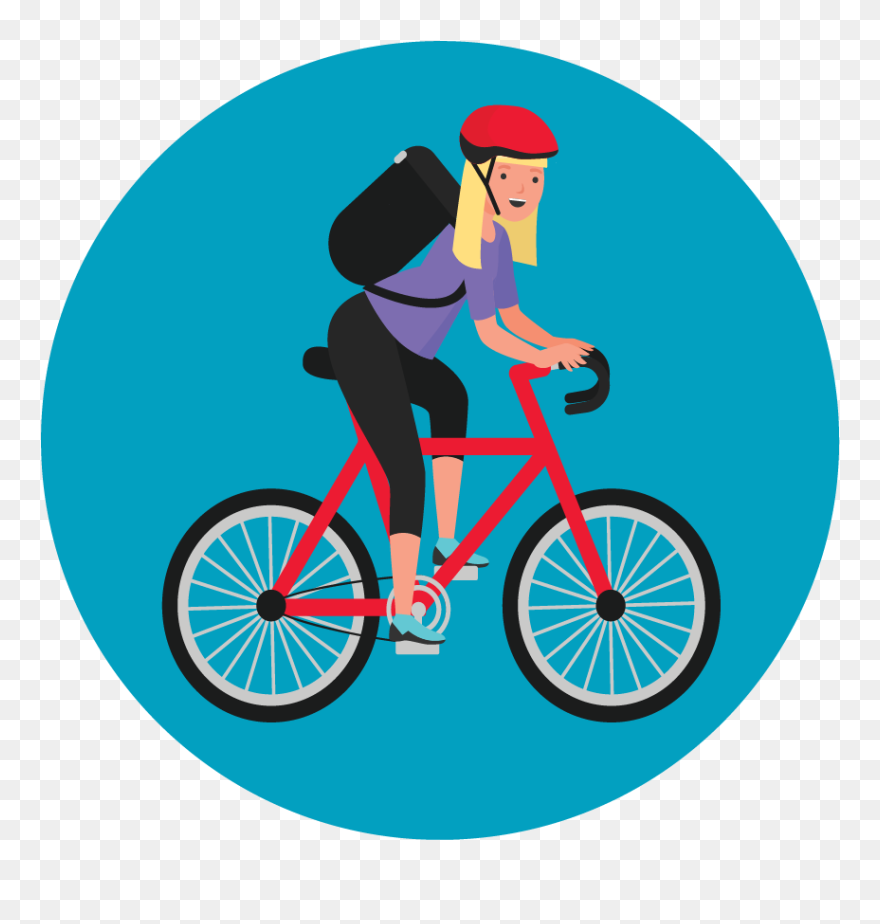 Hybrid Bicycle Clipart