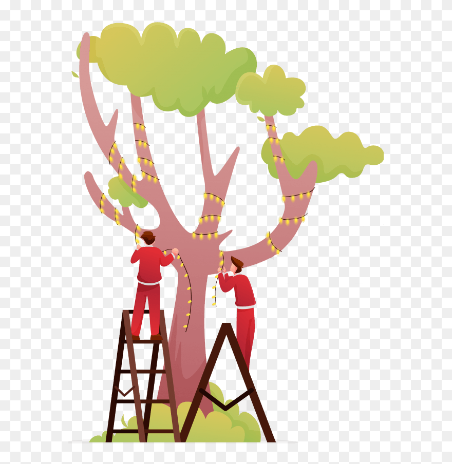 Christmas Lights Removal Clipart