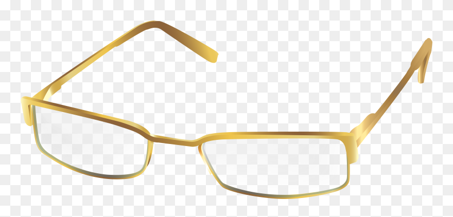 Glasses Png Transparent Clip - Gold Glasses Png
